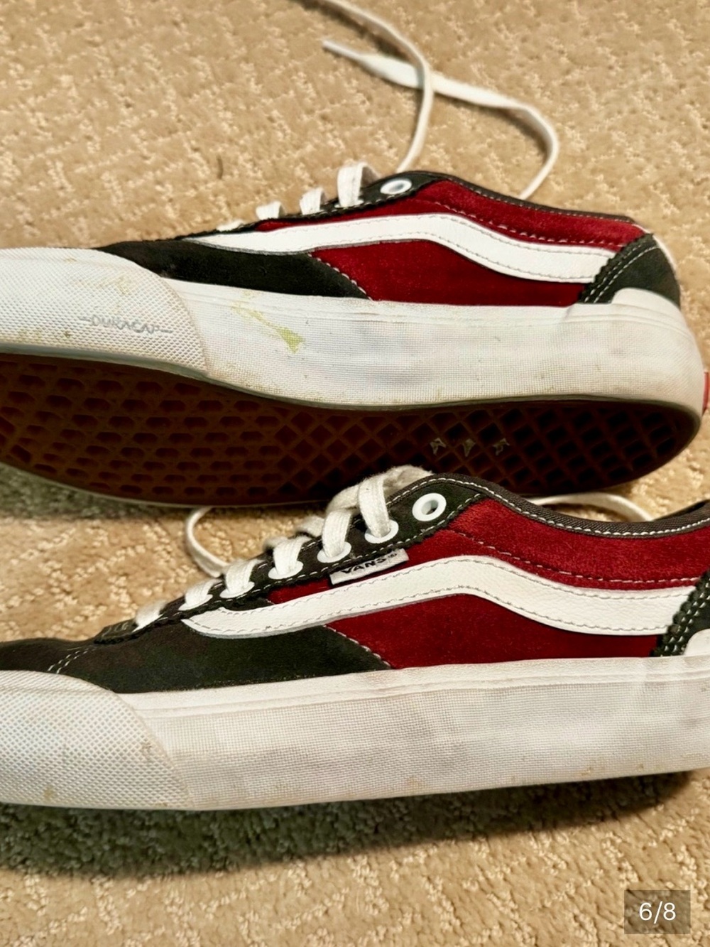 Vans Chima Pro 2 Skate UltraCush 3D Shoes Navy & Burgundy Men’s 6.5 / Women’s 8 - Picture 8 of 10